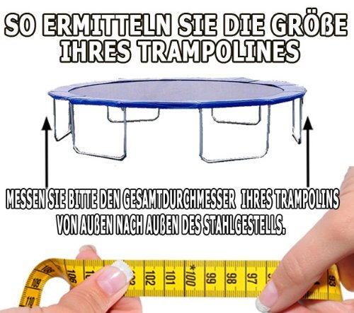 Trampolin Randabdeckung 101-122cm - Sicherheitsmatte Aus 420D Oxford Stoff Für Innen & Außen